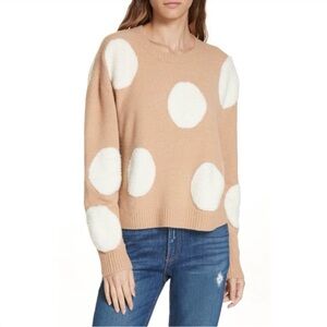 Alice + Olivia Gleeson Wool Blend Knit Polka Dot Sweater‎